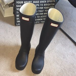 Matte Black Hunter Boots